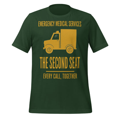 The Second Seat EMS paramedic tee — Forest, front