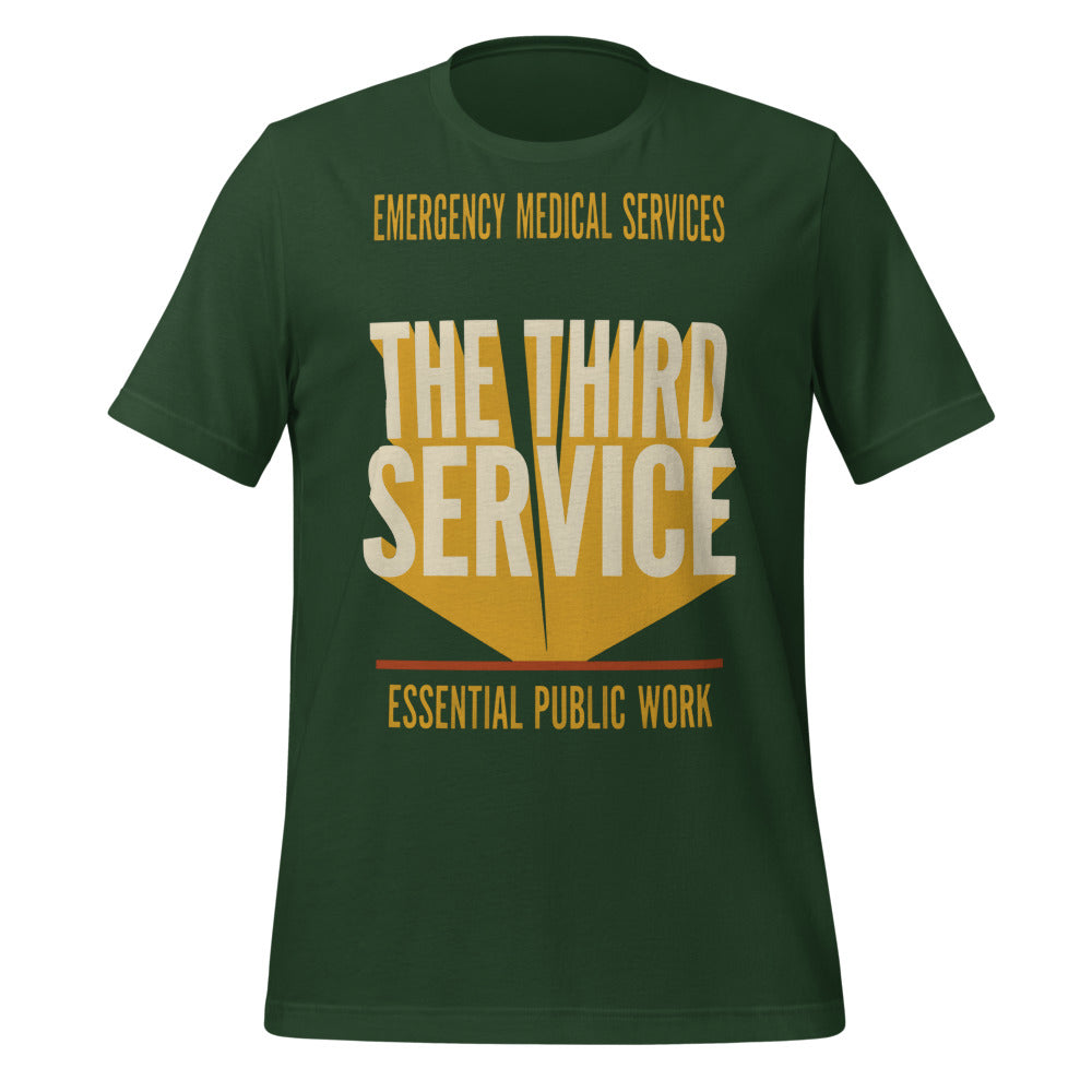 The Third Service EMS t-shirt — Forest, front