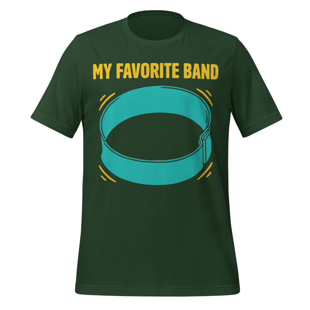 My Favorite Band funny physical therapy tee — Forest, front