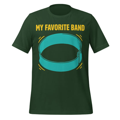 My Favorite Band funny physical therapy tee — Forest, front