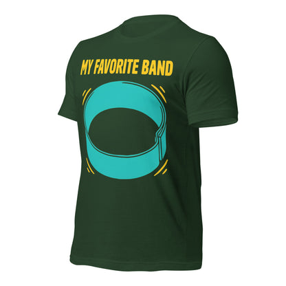 My Favorite Band funny physical therapy tee — Forest, front-right