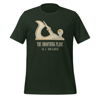 Fig. 4 The Smoothing Plane woodworking tee — Heather Emerald, front