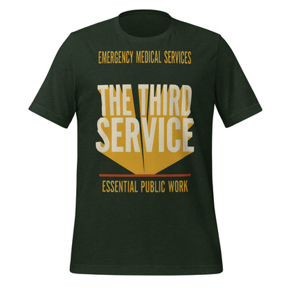 The Third Service EMS t-shirt — Heather Emerald, front