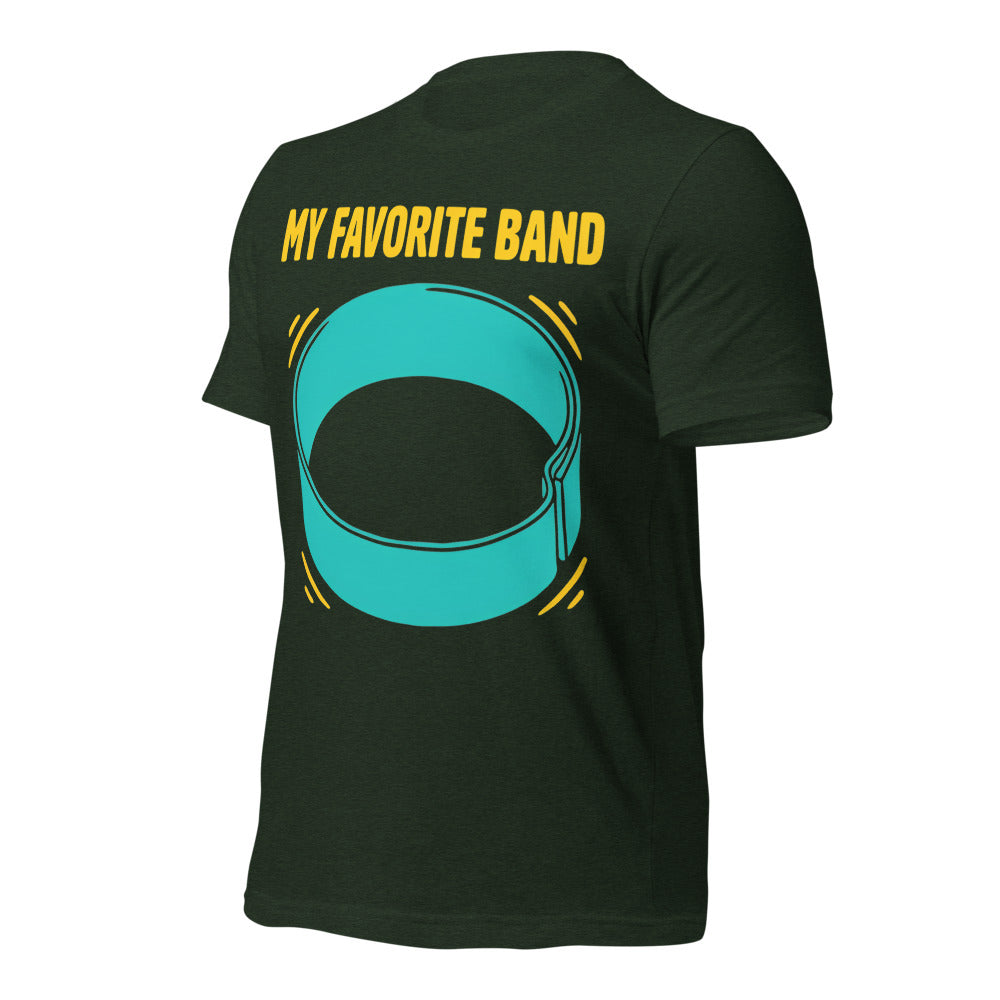 My Favorite Band funny physical therapy tee — Heather Emerald, front-right