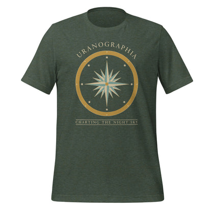 Uranographia vintage celestial chart astronomy tee — Heather Forest, front
