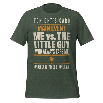 Tonight's Card funny Brazilian jiu jitsu t-shirt — Heather Forest, front