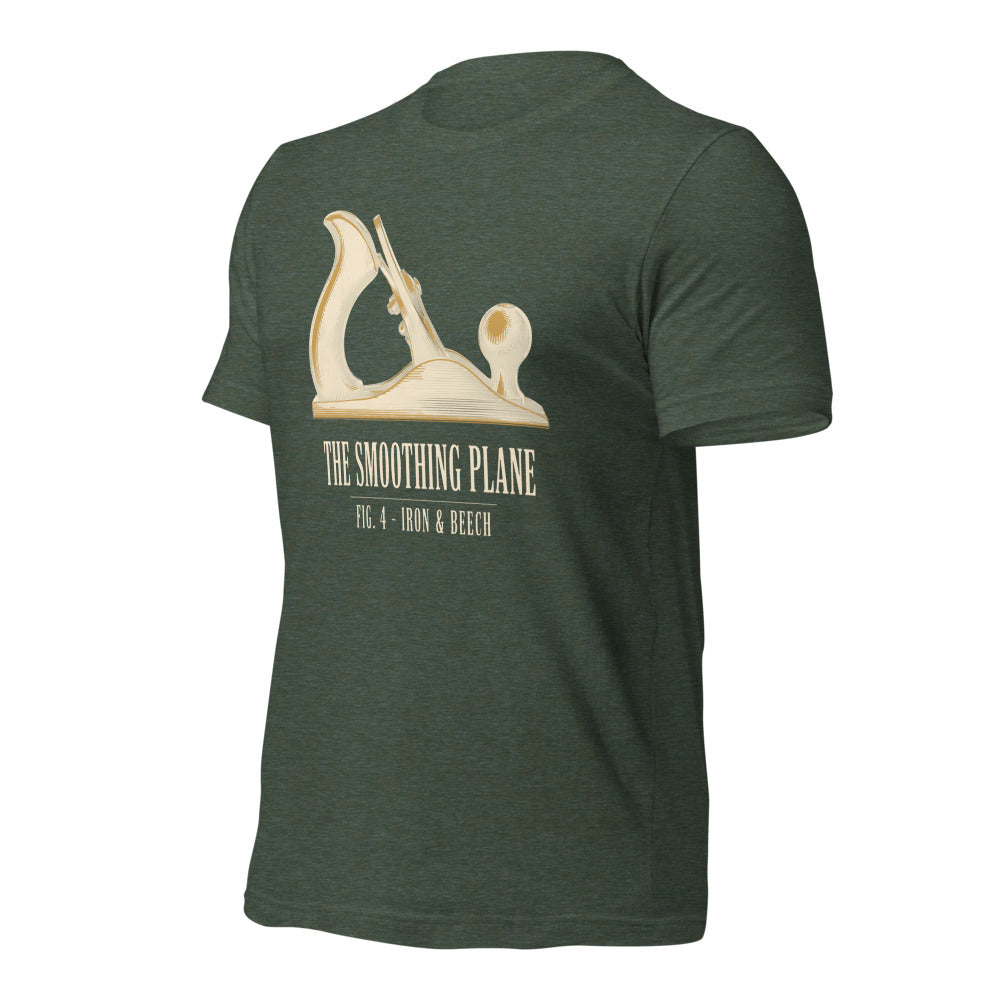 Fig. 4 The Smoothing Plane woodworking tee — Heather Forest, front-right