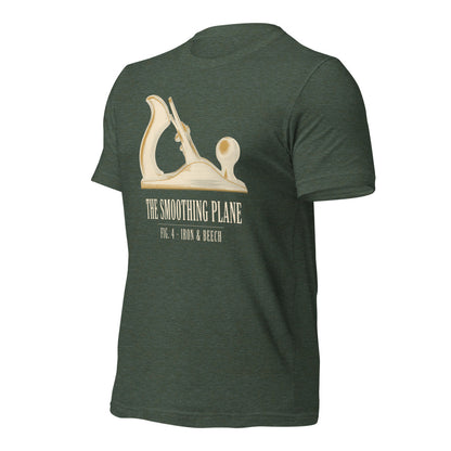 Fig. 4 The Smoothing Plane woodworking tee — Heather Forest, front-right