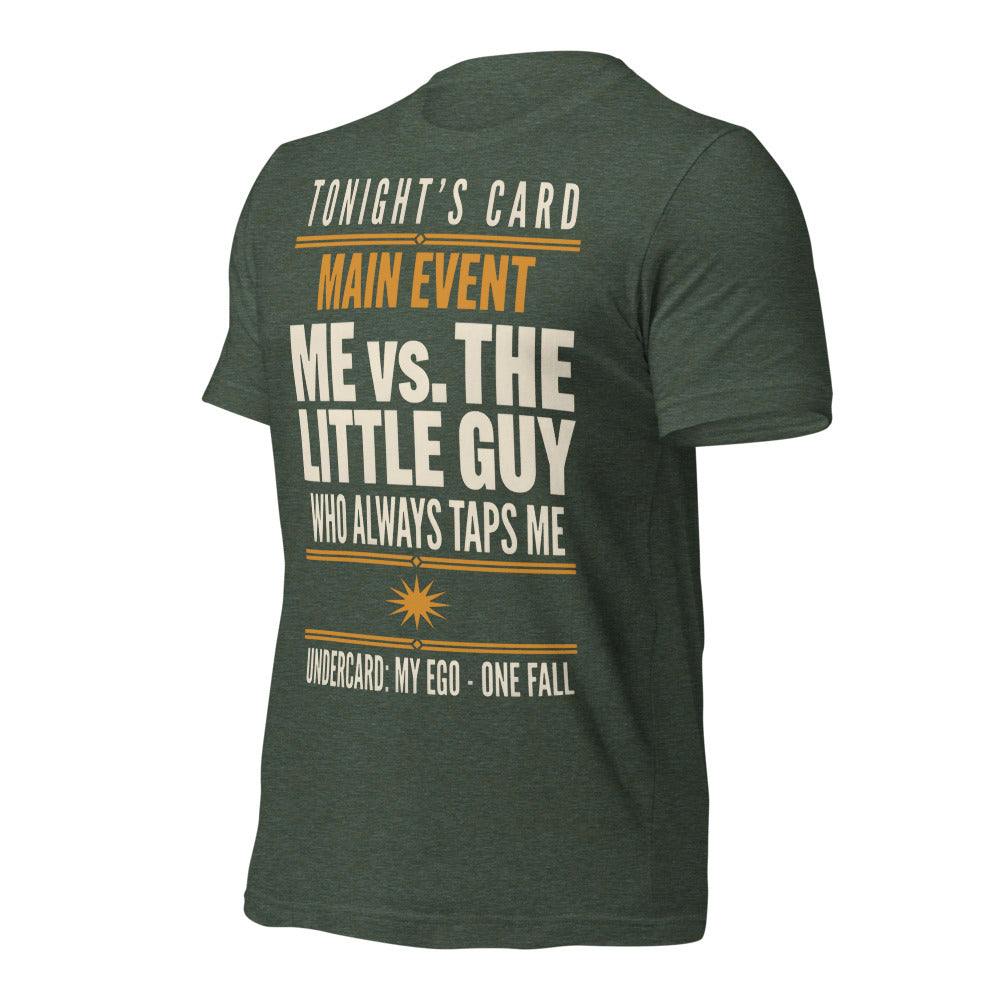 Tonight's Card funny Brazilian jiu jitsu t-shirt — Heather Forest, front-right