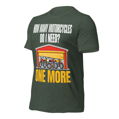 One More funny motorcycle tee — Heather Forest, front-right