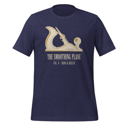 Fig. 4 The Smoothing Plane woodworking tee — Heather Midnight Navy, front