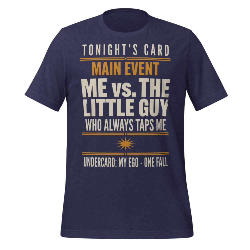 Tonight's Card funny Brazilian jiu jitsu t-shirt — Heather Midnight Navy, front