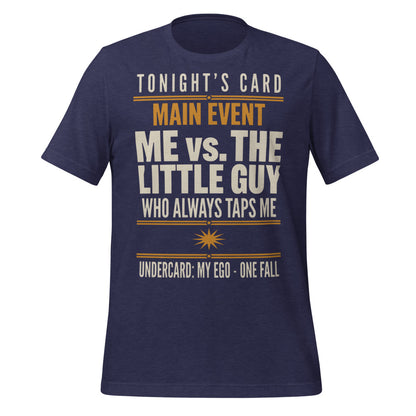 Tonight's Card funny Brazilian jiu jitsu t-shirt — Heather Midnight Navy, front
