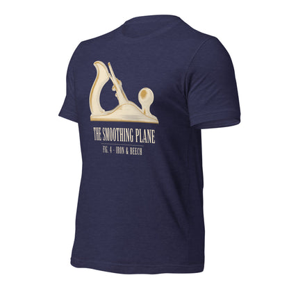 Fig. 4 The Smoothing Plane woodworking tee — Heather Midnight Navy, front-right