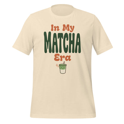 In My Matcha Era retro matcha tee — Heather Natural, front