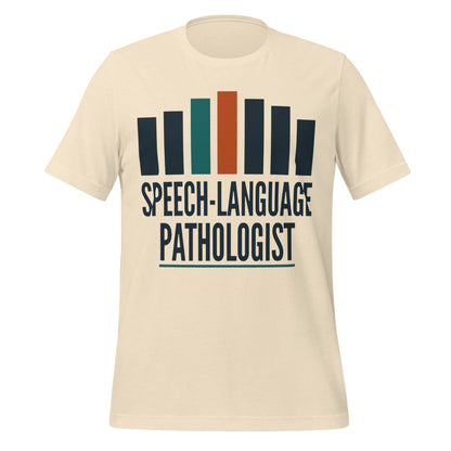 Mid-Century Clinic speech therapy tee — Heather Natural, front