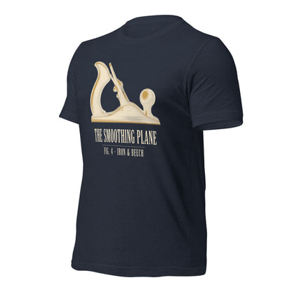 Fig. 4 The Smoothing Plane woodworking tee — Heather Navy, front-right