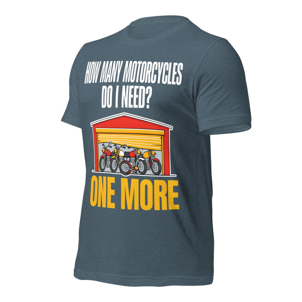 One More funny motorcycle tee — Heather Slate, front-right