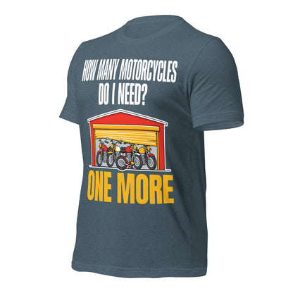 One More funny motorcycle tee — Heather Slate, front-right