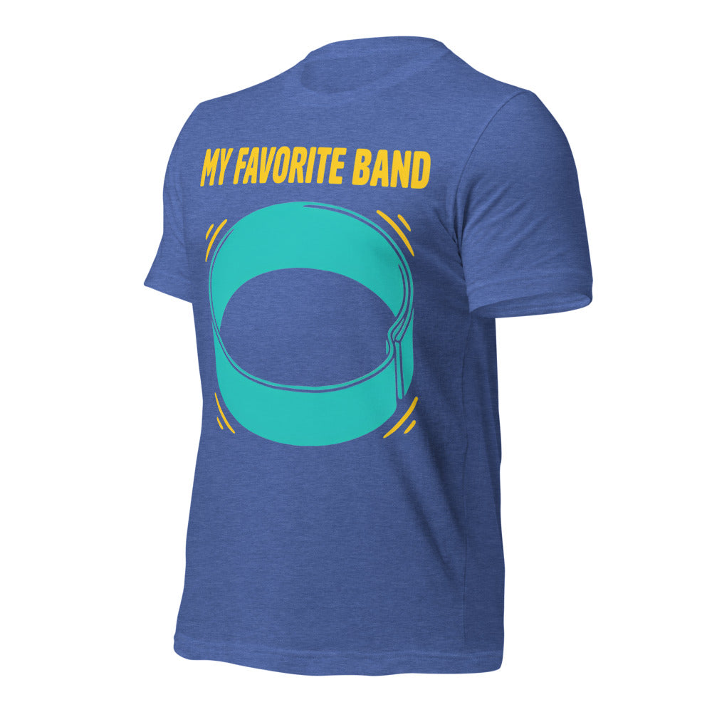 My Favorite Band funny physical therapy tee — Heather True Royal, front-right