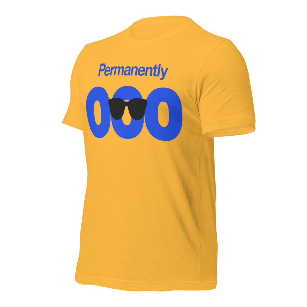 Permanently OOO out of office unisex t-shirt — Heather Yellow Gold, front-right