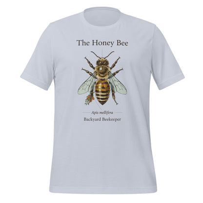 The Honey Bee Apis mellifera anatomical tee — Light Blue, front