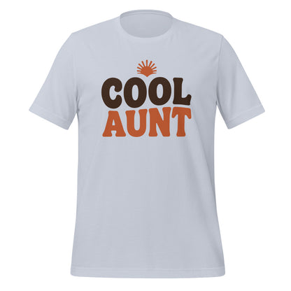 Cool Aunt retro groovy aunt tee — Light Blue, front