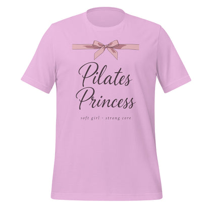 Pilates Princess coquette bow tee — Lilac, front