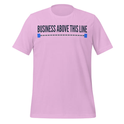 Business Above This Line unisex t-shirt — Lilac, front