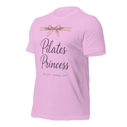 Pilates Princess coquette bow tee — Lilac, front-right