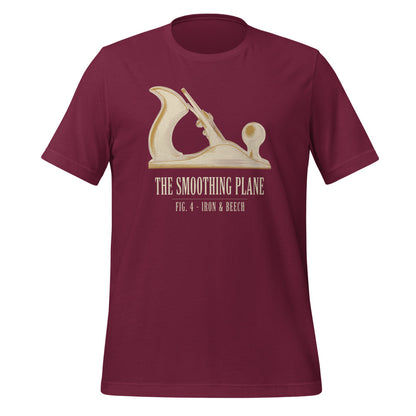 Fig. 4 The Smoothing Plane woodworking tee — Maroon, front