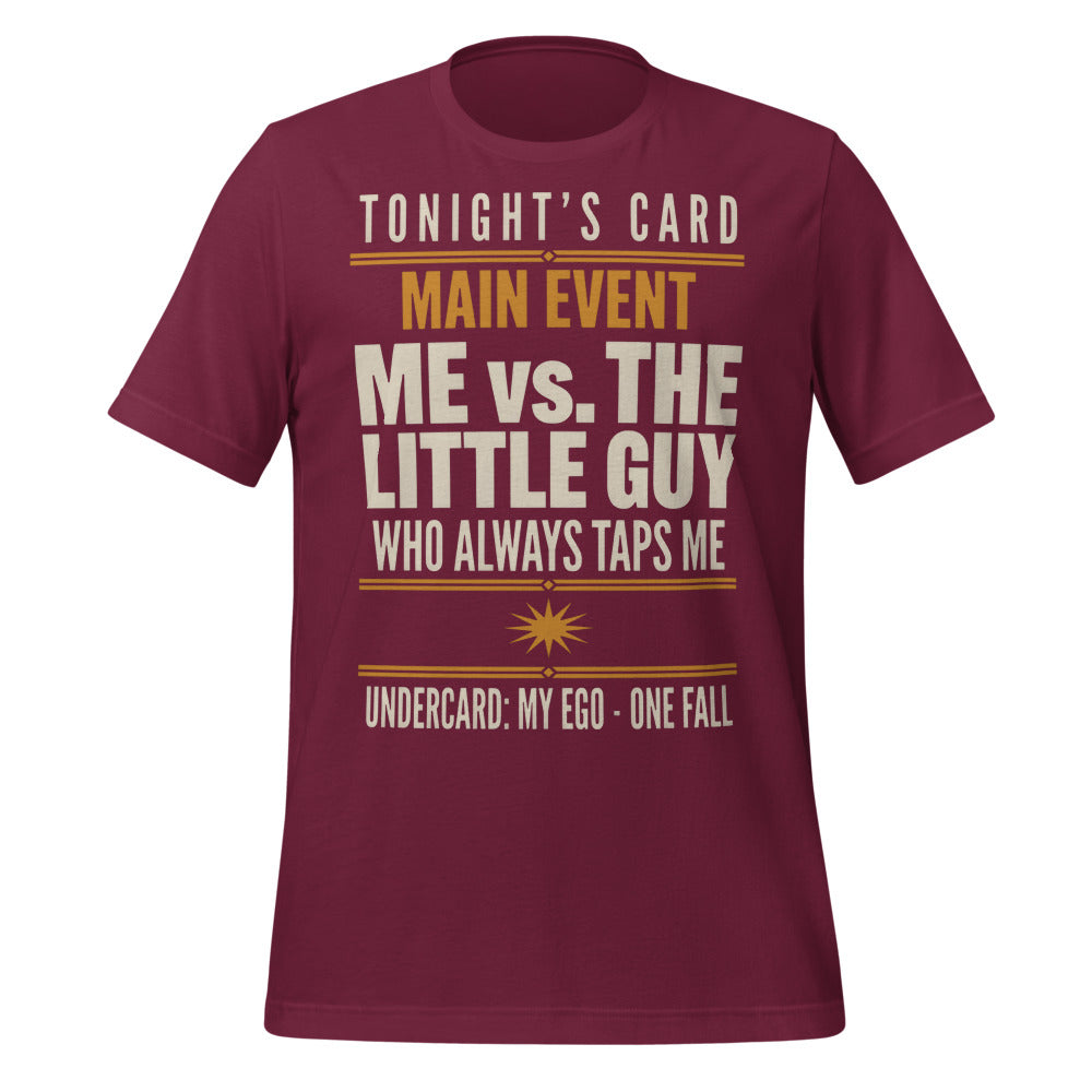 Tonight's Card funny Brazilian jiu jitsu t-shirt — Maroon, front