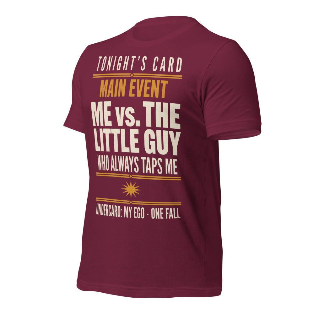 Tonight's Card funny Brazilian jiu jitsu t-shirt — Maroon, front-right