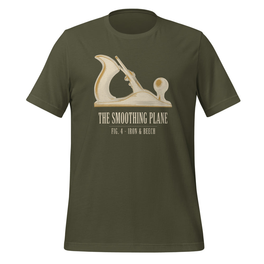 Fig. 4 The Smoothing Plane woodworking tee — Military Green, front