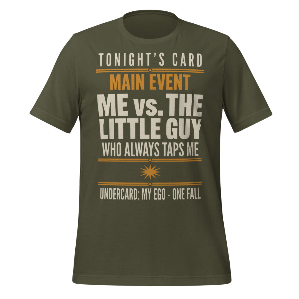 Tonight's Card funny Brazilian jiu jitsu t-shirt — Military Green, front