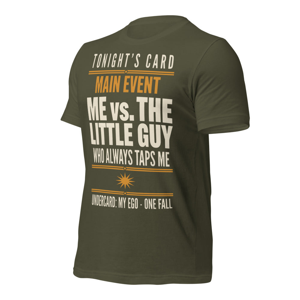 Tonight's Card funny Brazilian jiu jitsu t-shirt — Military Green, front-right