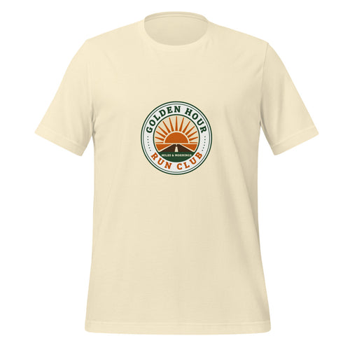 Run Club Shirt, Running Club Tee, Golden Hour Run Club — Miles & Mornings Retro Tee