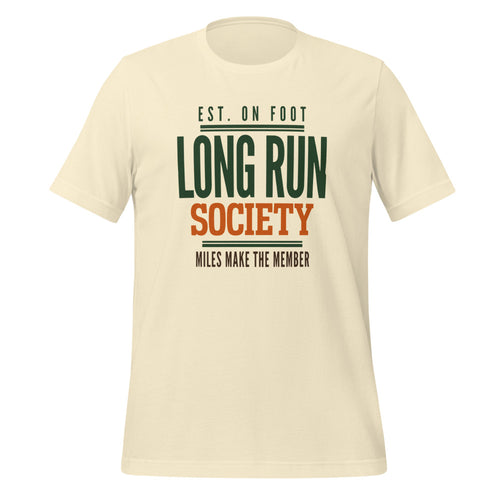 Run Club Shirt, Running Club Tee, Long Run Society — Miles Make the Member Retro Tee