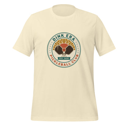 Dink Era Pickleball Club retro tee — Natural, front