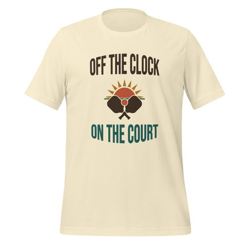 Pickleball Shirt, Retro Pickleball Tee — Off The Clock On The Court Vintage Gift
