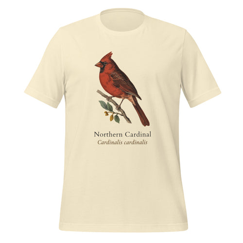 Birdwatching Shirt, Vintage Northern Cardinal Tee, Bird Watcher Gift — Field-Guide Plate