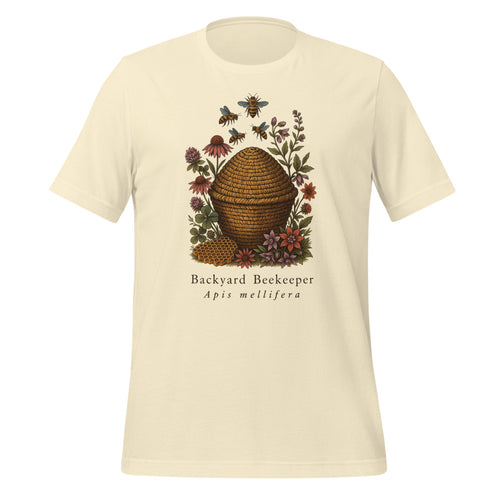 Backyard Beekeeper Shirt, Beekeeping Gift Tee, Vintage Bee Field Guide — Apis Mellifera Botanical Tee