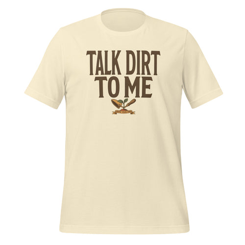 Funny Gardening Shirt, Talk Dirt To Me Tee, Vegetable Garden Gift — Vintage Gardener Pun Tee