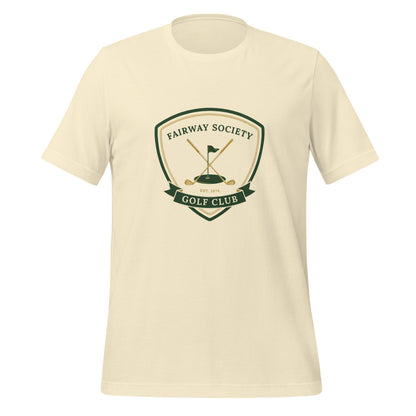 Fairway Society vintage golf club crest tee — Natural, front