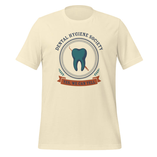 Dental Hygiene Society dental hygienist tee — Natural, front