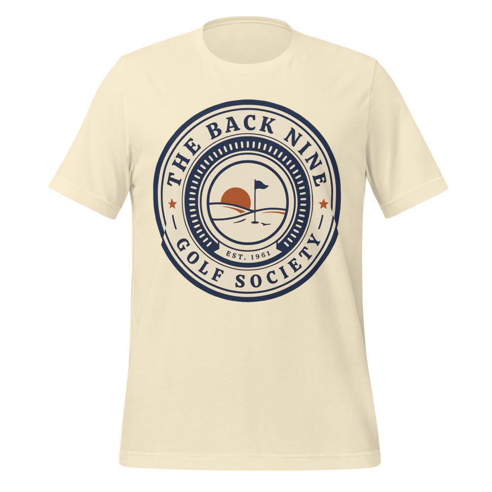 The Back Nine vintage golf roundel tee — Natural, front