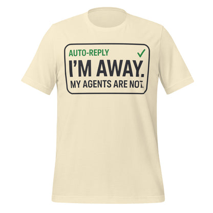 Auto-Reply agentic AI engineer tee — Natural, front