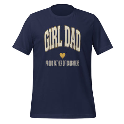 Girl Dad Shirt, Dad of Daughters Tee — Retro Varsity Girl Dad Father's Day Gift