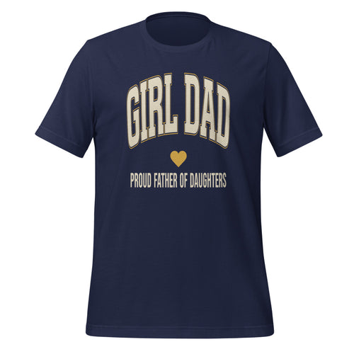 Girl Dad Shirt, Dad of Daughters Tee — Retro Varsity Girl Dad Father's Day Gift