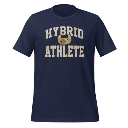 Hybrid Athlete vintage varsity tee — Navy, front